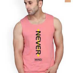 SLOWLORIS Pack Of 2 Printed Round Neck Bio-Wash Cotton Gym Vests-picture-10