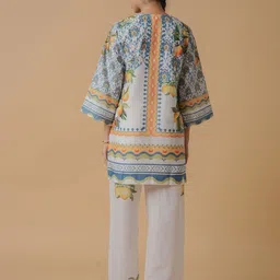 HOUSE OF KARI Printed Round Neck Tunic With Trousers Co-Ords image 2