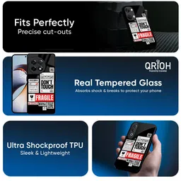 QRIOH Unisex Typography Printed OnePlus 13R 5G Glass Back Case image 4