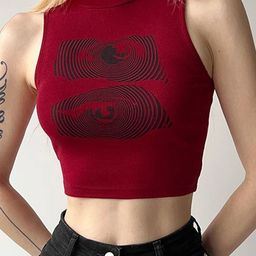LULU & SKY Print Crop Top-picture-21