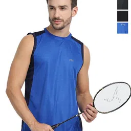 FTX Pack Of 4 Colourblocked Round Neck T-shirts-picture-15