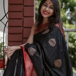 ZIKARAA Woven Design Zari Handloom Saree image 4