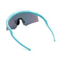 SPADEACES Unisex Blue Lens & Blue Sports Sunglasses with image 3