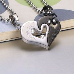J.S ENTERPRISES Heart Shaped Pendants with Chains-picture-24