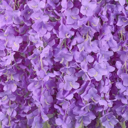 jj homes Artificial Wisteria Flower Vine 4 Pack Silk Long String Home Party Decor(White) Purple Westeria Artificial Flower image 2