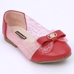 Cute Walk by Babyhug Bellies Bow Applique Embellished - Red image 3