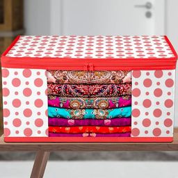 AMAK INC Red Fabric Multi-Utility Wardrobe Organisers-picture-21