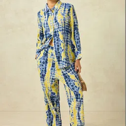 KAMLIE Dyed Shirt Collar Shirt & Trousers Co-Ords image 5