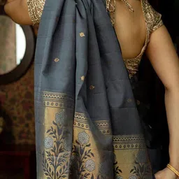 BerMondsey Woven Design Silk Blend Banarasi Saree image 2