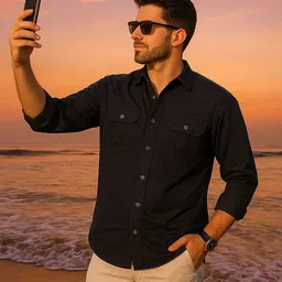 BUSCOTT Men Comfort Casual Shirt image 4