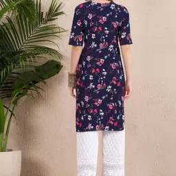 SZN Women Crepe Straight Kurtas image 2