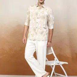 HIGHLANDER Men Opaque Printed Casual Shirt image 2