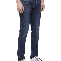 RARE RABBIT Men Comfort Mid-Rise Regular Fit Stretchable Jeans image 2