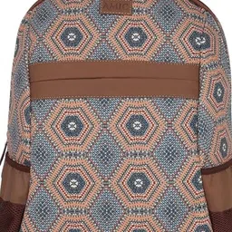 AMIC Unisex Geometric Backpack image 2
