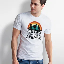 Seekbuylove Typography Printed Round Neck Pure Cotton T-shirt-picture-10