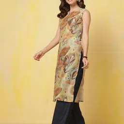 Anouk Rustic Women Floral Printed Round Neck Kurta image 2
