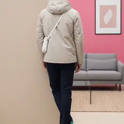 HERE&NOW Men Polyester Bomber Jacket image 4