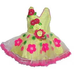 kids fashion hub Georgette Fit & Flare Dress-picture-28