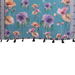 Jinesh corporation Floral Pure Linen Saree image 5