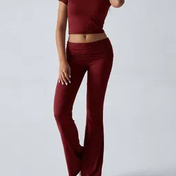 StyleCast Round Neck Short Sleeves Top With Trousers image 4