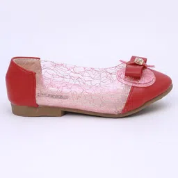 Cute Walk by Babyhug Bellies Bow Applique Embellished - Red image 4