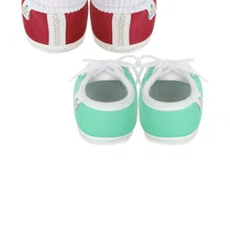 NESKA MODA Maroon Cotton Booties image 5