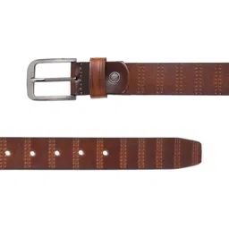 LOOPA Men Textured Leather Formal Belt image 2