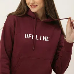 Snowdrip Women Printed Hooded Sweatshirt-picture-23