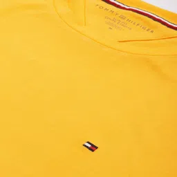 Tommy Hilfiger Round Neck Slim Fit Solid Casual T-shirt image 2