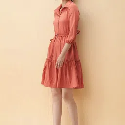 all about you Crepe Fit & Flare Dress image 2