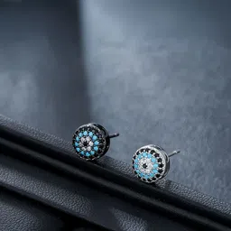 StyleCast x Revolte Diamond Shaped Studs Earrings image 2
