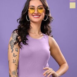 FBAR Women Pack of 2 Cotton Ribbed Tank Crop Top-picture-13