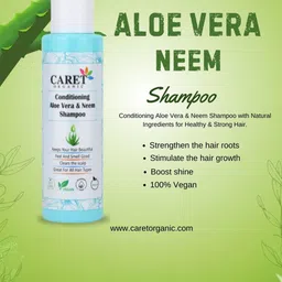 CARET ORGANIC Set Of 4 Conditioning Aloe vera & Neem Shampoo-100ml Each image 4