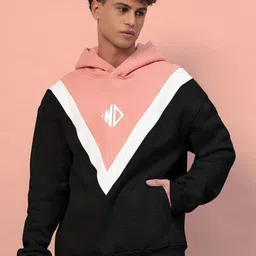 WEARDUDS Men Colourblocked Hooded Sweatshirt-picture-35