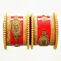 Align Set Of 2 Gold-Plated AD-Studded Bangles-picture-16
