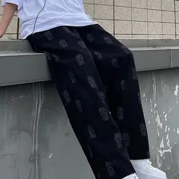 StyleCast Men Printed Easy Wash Trousers image 1