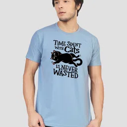 Greylongg Men Typography Printed Round Neck Cotton T-shirt-picture-23