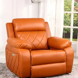 SOLIS Royale - The Desired Comfort Tan Brown Leather Ultimate Comfort Powered Recliner-picture-34