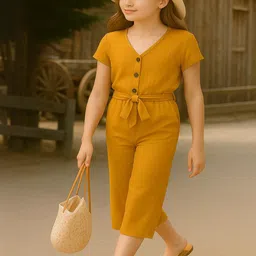 Naida Girls V-Neck Jumpsuit-image-64