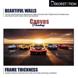 DEKORSTATION Multicoloured Canvas Painting image 5