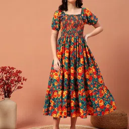OTABU Print A-Line Midi Dress-picture-20