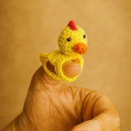 FUNKRAFTS Kids Set Of 5 Cotton Handmade Finger Puppets Soft Toys and Dolls image 3