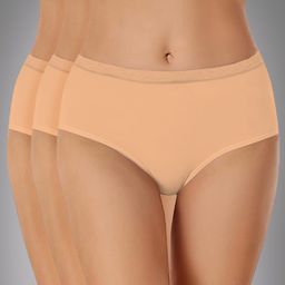 Heelium Pack Of 3 Hipster Briefs P3-W-Brief-BGE-XL-picture-21