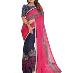 Moda Rapido Floral Poly Georgette Saree-picture-11