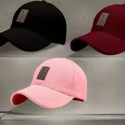 Printed, Self Design, Solid Sports/Regular Cap-image-38