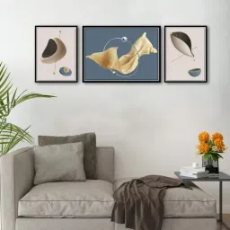 Art Street Abstract Pearl Shell Set of 3 Canvas Painting for Home D cor-picture-14