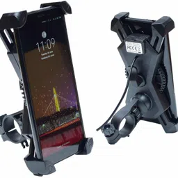 CEUTA Waterproof Universal Motorcycle Car 360 Degree Rotating Bike Mobile Holder with USB Charger for All Android Devices Upto 7 Inches (Black) Mobile Holder image 4