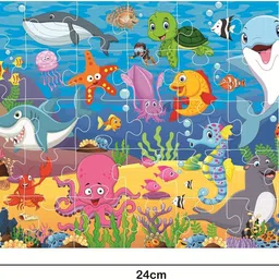 ratnas 4 In 1 Animal World Jigsaw puzzle for kids. 4 puzzles 35 pieces each image 3