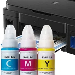 PRINTER PARTNER GI71 Refill Ink for Cann Pixma G1020, G2020, G2021, G2060, G3020, G3021 Tri-Color Ink Bottle-image-72
