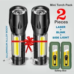 unzag Mini Rechargeable Super Bright Zoom Cob Usb Charging Torch Torch-picture-23